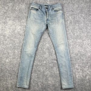JOHN ELLIOT Light Wash Japanese Denim Men's Jeans Skinny Distressed 30